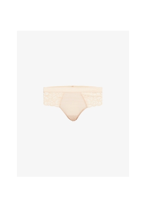 Womens Wacoal Raffiné Mid-Rise Stretch-Lace Briefs