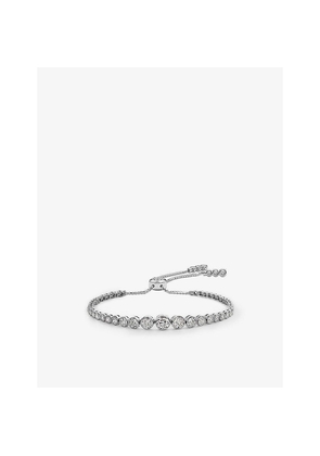 Womens Carat London Quentin Sterling Silver and 2.56ct Cubic Zirconia Bracelet