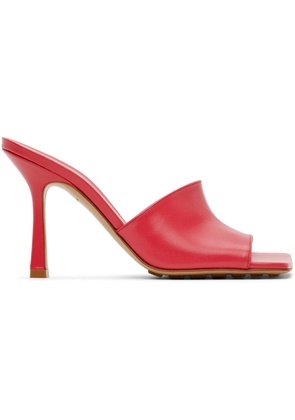 Bottega Veneta Pink Stretch Heeled Sandals