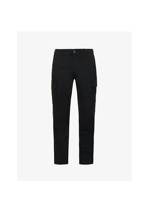 Mens Dickies Millerville Brand-Patch Straight-Leg Regular-Fit Cotton Cargo Trousers