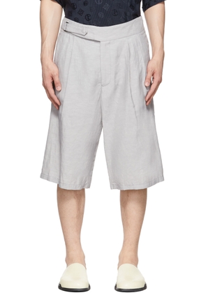 Giorgio Armani Grey Viscose Shorts