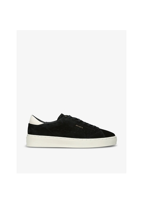 Mens Axel Arigato Court Logo-Embossed Suede Low-Top Trainers