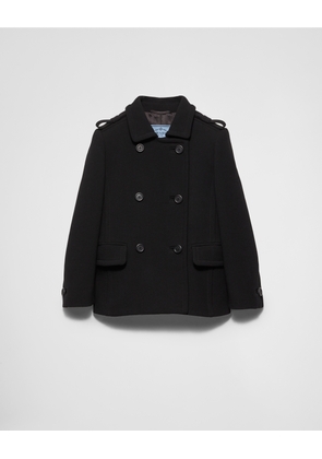 Double-breasted natté jacket