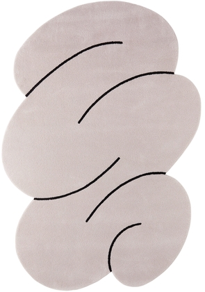 Okej Off-White Squiggle Rug