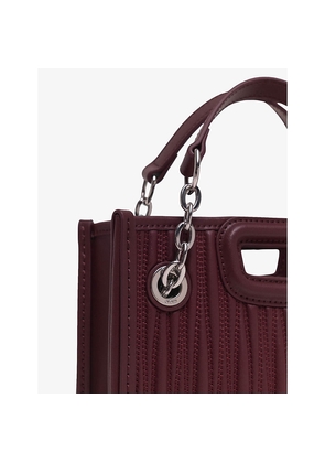 Womens Maje Cabas Padded Mini Leather Shoulder Bag