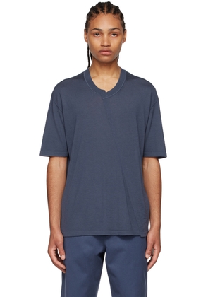 Ermenegildo Zegna Couture SSENSE Exclusive Blue Wool T-Shirt