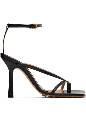 Bottega Veneta Black Stretch Heeled Sandals