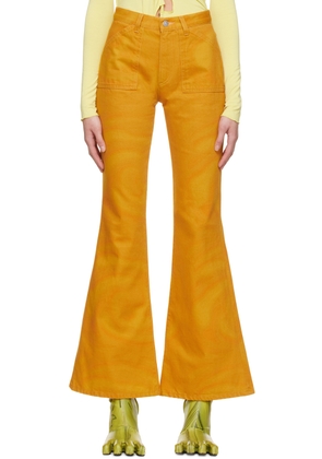 AVAVAV Yellow Flared Mom Jeans