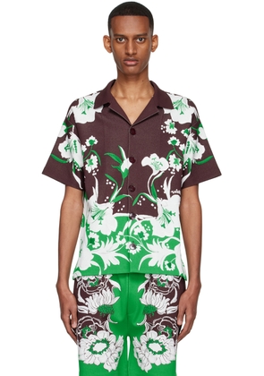 Valentino Brown Viscose Shirt