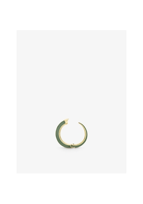 Womens Shaun Leane Sabre Solis 18ct Yellow Gold-Plated Vermeil Sterling-Silver and Enamel Cuff