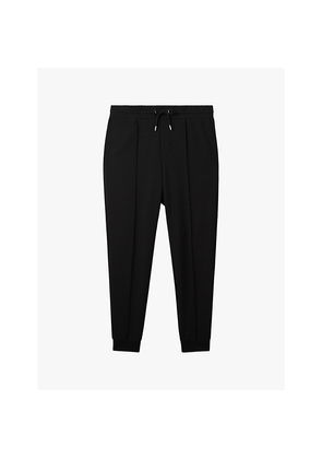 Mens Reiss Premier Regular-Fit Mid-Rise Stretch-Jersey Jogging Bottoms