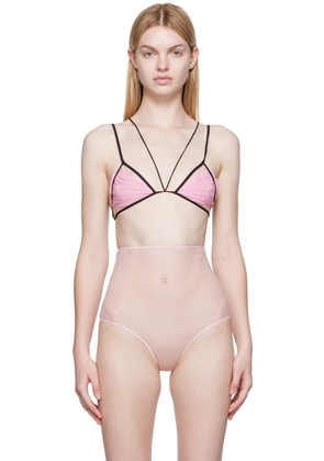 Nensi Dojaka SSENSE Exclusive Pink Bra