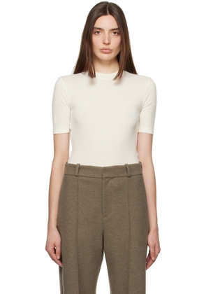 GIA STUDIOS Off-White Crewneck Bodysuit