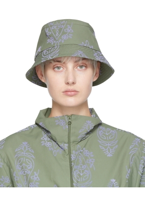 paria /FARZANEH Green Flock Bucket Hat