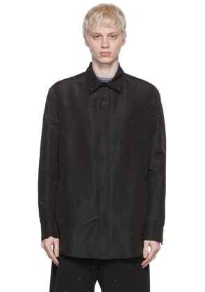Valentino Black Silk Shirt