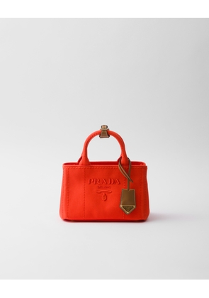 Prada Jardinière mini cotton canvas handbag