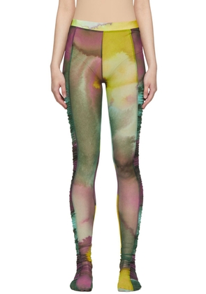 Dries Van Noten Yellow Ruffled Tights