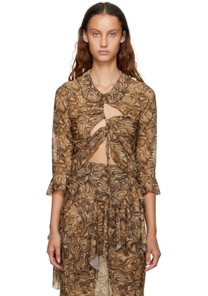 AVAVAV Brown Holy Shirt 2.0 Blouse