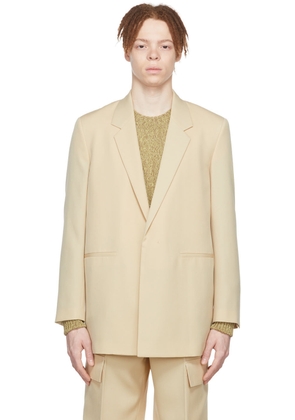 Jil Sander SSENSE Exclusive Beige Wool Blazer