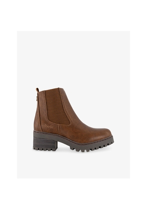 Womens Blowfish Malibu Leven Faux-Leather Chelsea Boots