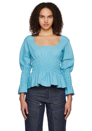 paria /FARZANEH Blue Bubblegum Blouse