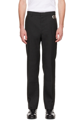 Stefan Cooke Gray Polyester Trousers