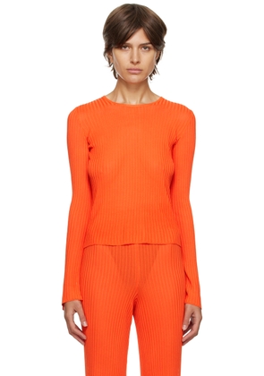 Marques Almeida Orange Fitted Sweater