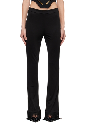 Moschino Black Fringed Trousers