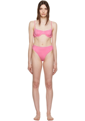 Frankies Bikinis SSENSE Exclusive Pink Pam & Jenna Bikini