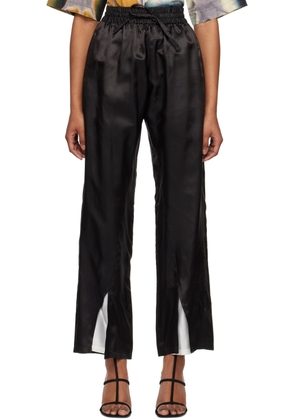 Bianca Saunders Black Vented Lounge Pants