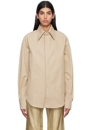 Bianca Saunders Beige Row Back Shirt