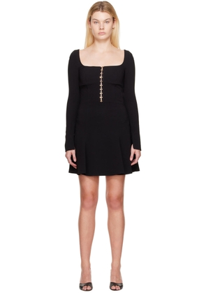 Blumarine Black Hook-Eye Minidress