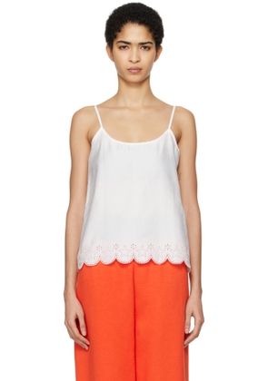 Sky High Farm Workwear White Cotton Tank Top