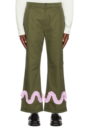 Sky High Farm Workwear Khaki Worm Trousers
