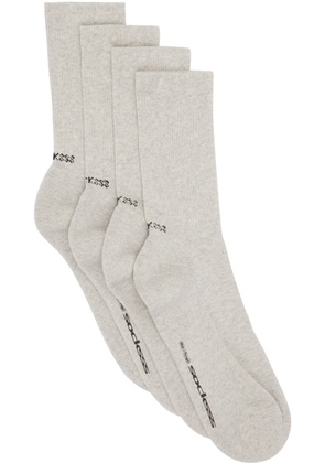 SOCKSSS Two-Pack Gray Socks