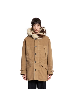 Canvas and Shearling Parka