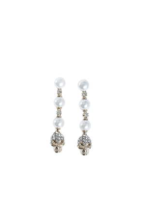 Skull and Pearl Earrings