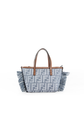 Mini Roll Denim-effect FF Tote