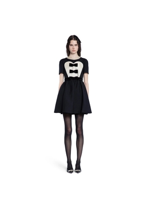Crêpe Couture Mini Dress with Bows