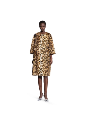 Leopard Print Drill Coat