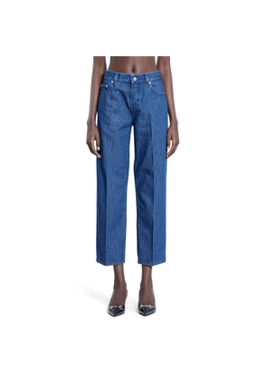 Cropped Straight Leg 5 Pocket Jeans