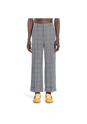 Prince Of Wales Check Turn-Up Trousers