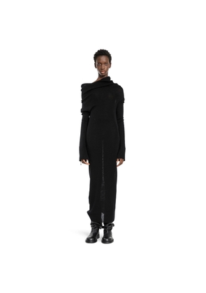 Barbro Long Dress in Ultralight Crêpe Wool Knit