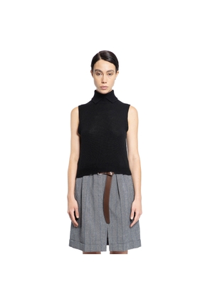 Cashmere turtleneck vest