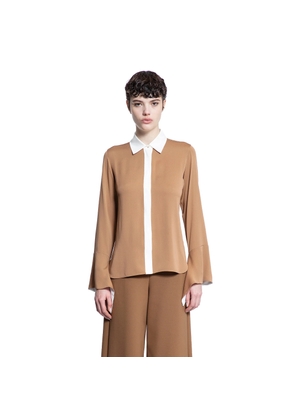 Colour Block Silk Shirt