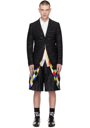 Comme des Garçons Homme Plus Black Sequin Blazer