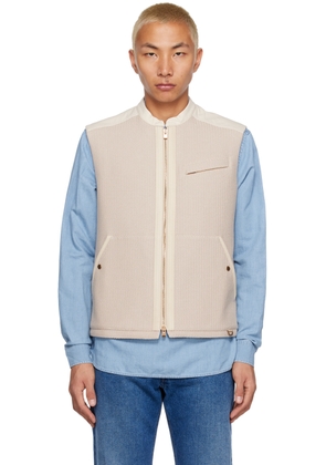 Agnona Beige Paneled Vest