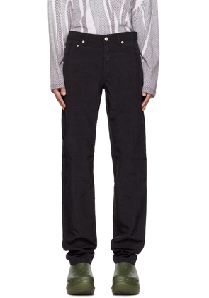 KANGHYUK Black Airbag Trousers