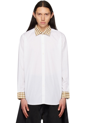 Connor McKnight White Chess Shirt