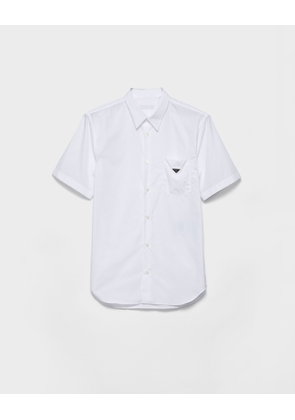 Short-sleeved cotton shirt